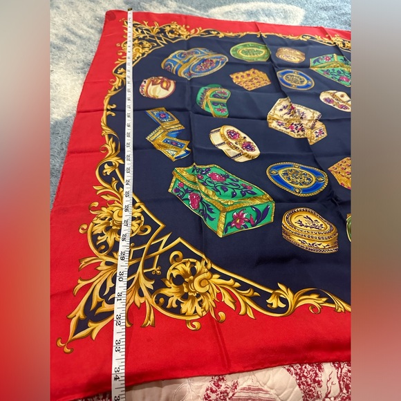 Celine Silk Large Jewelry Box Handrolled Scarf - Picture 4 of 10